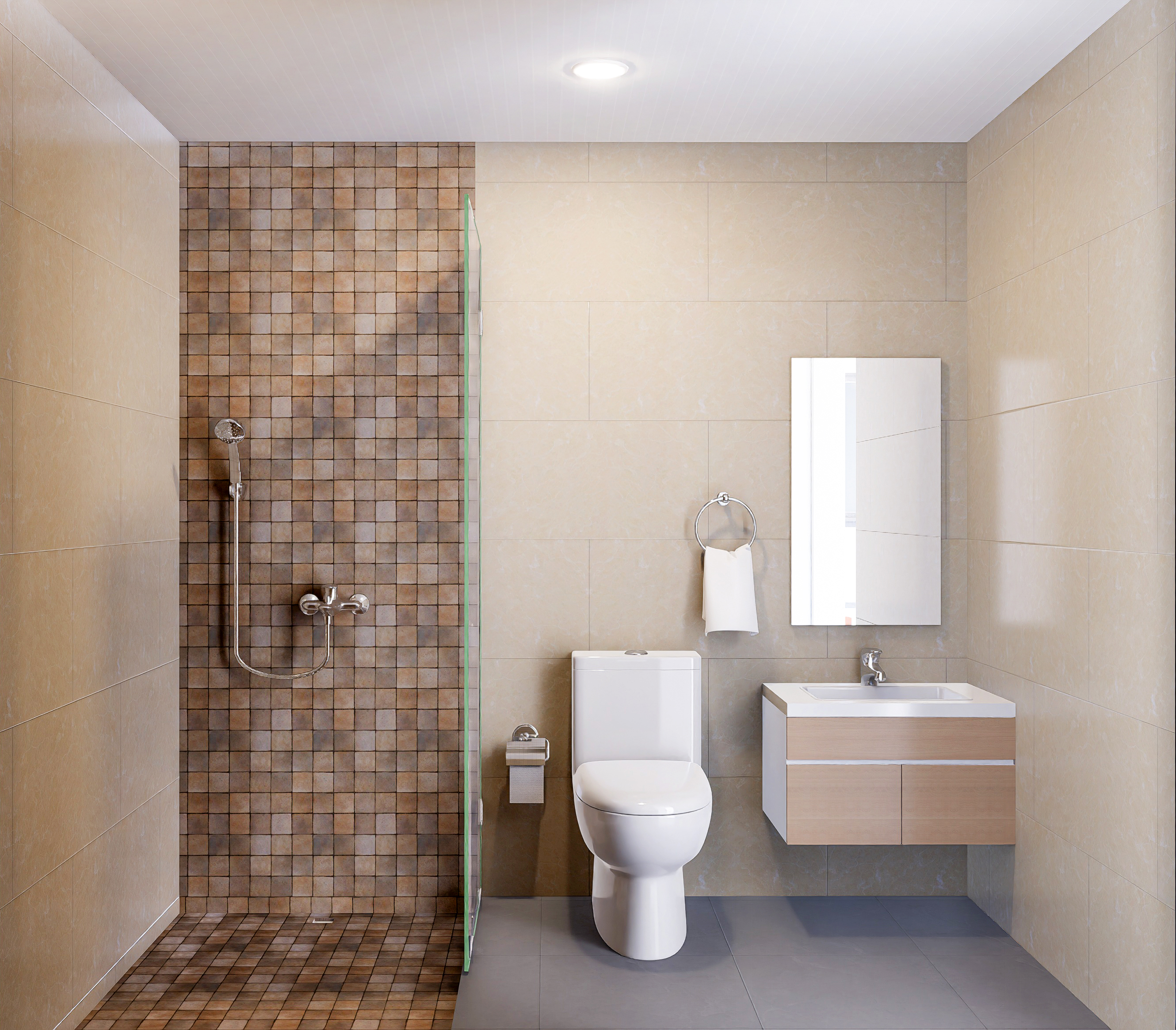 Baño tipo en apartamento Solara