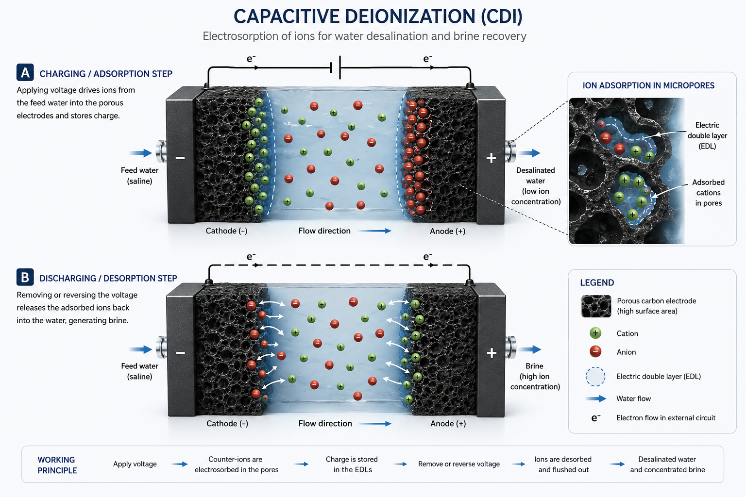 Capacitive Deionization (CDI)