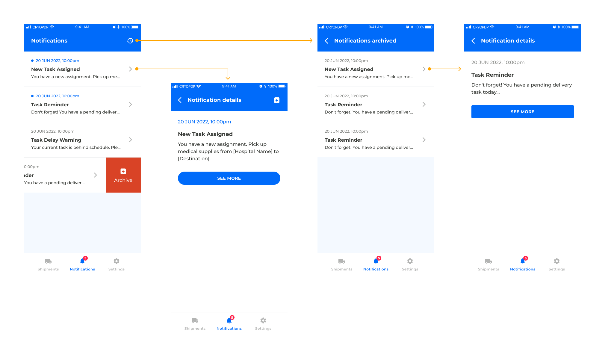 Mobile Driver App — Notifications