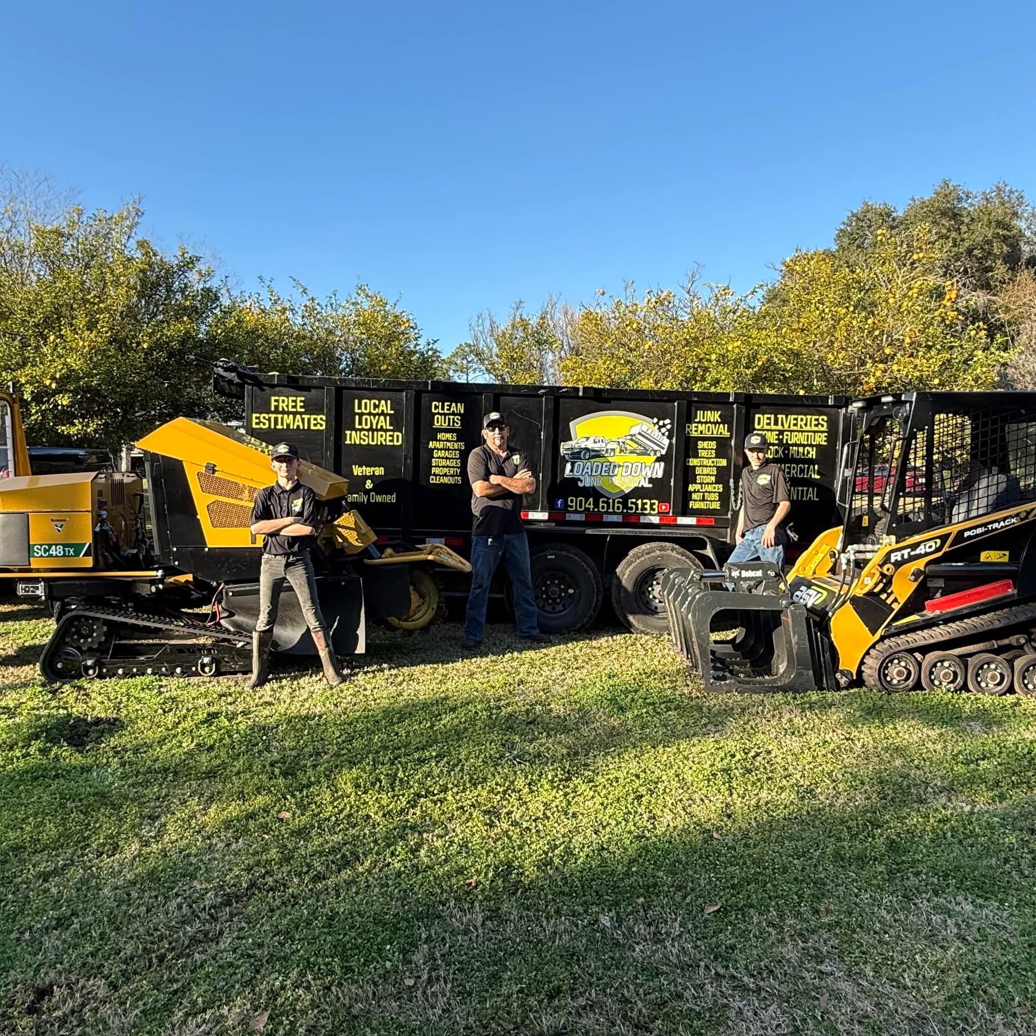 Professional junk removal truck in Jacksonville Florida