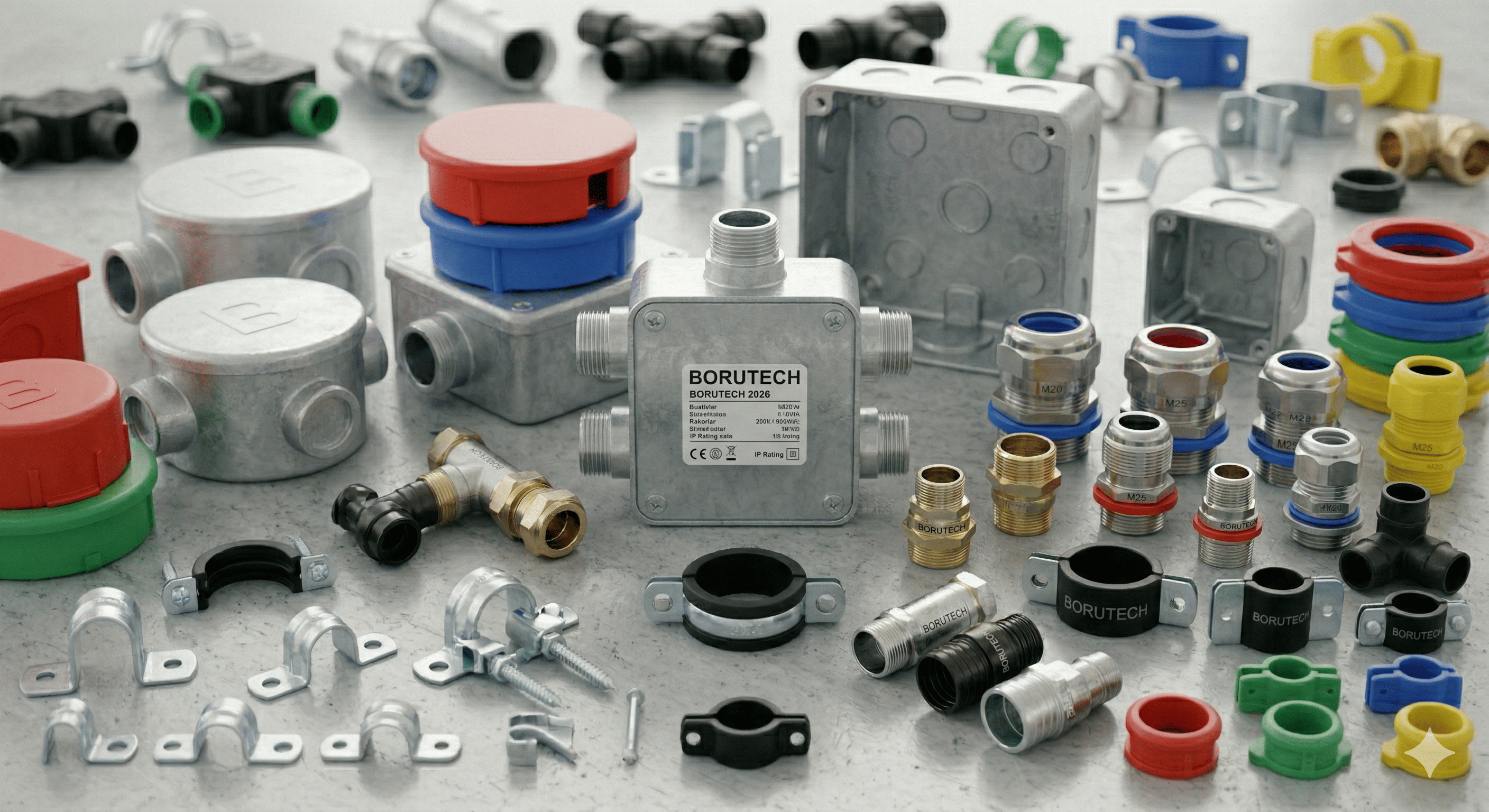 Elektrik Tesisat Boru Ek Parçaları (Buatlar, Rakorlar, Kroşeler)