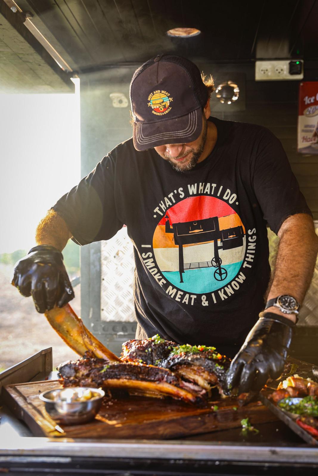 הכנת הבשרים בפעולה