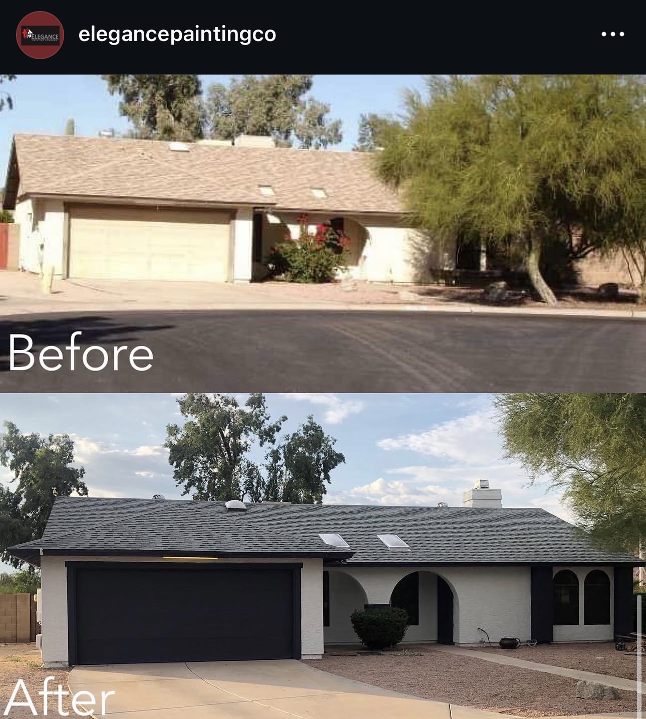 Backyard Wall — Before — Elegance Painting, Phoenix AZ