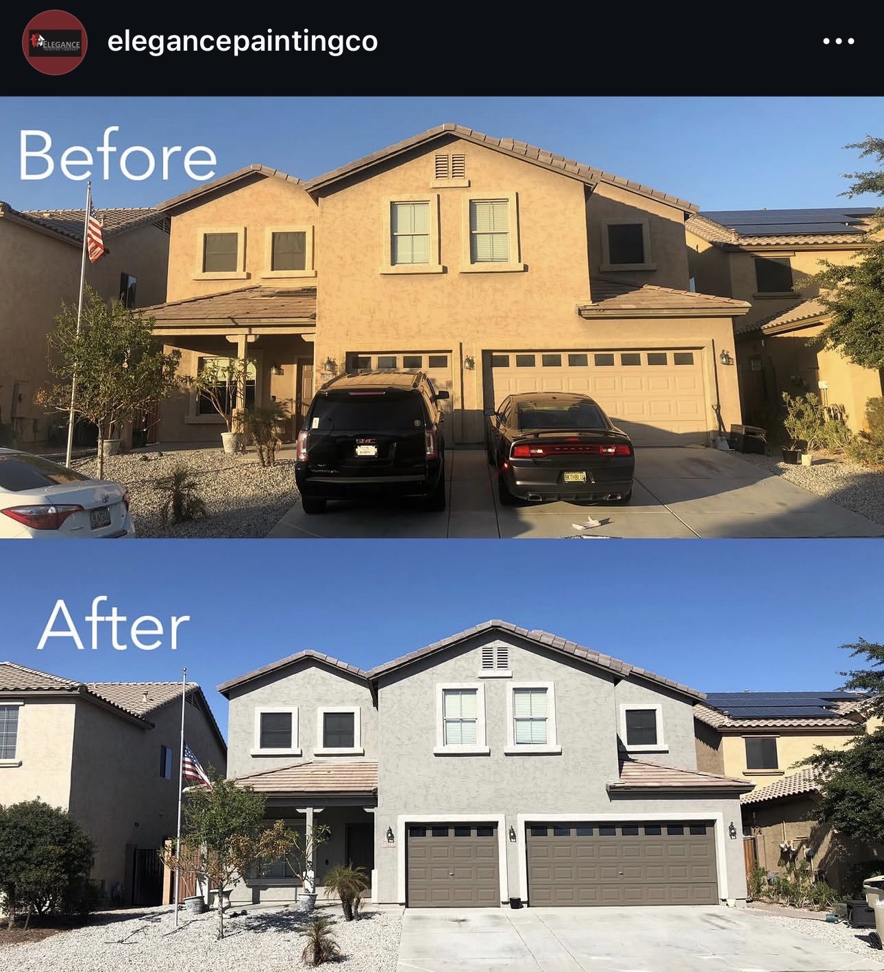 Home Exterior — After — Elegance Painting, Phoenix AZ