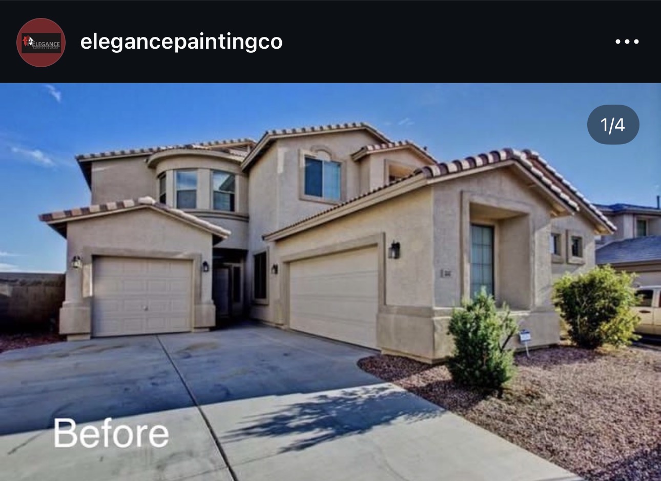 Home Exterior — Before — Elegance Painting, Phoenix AZ