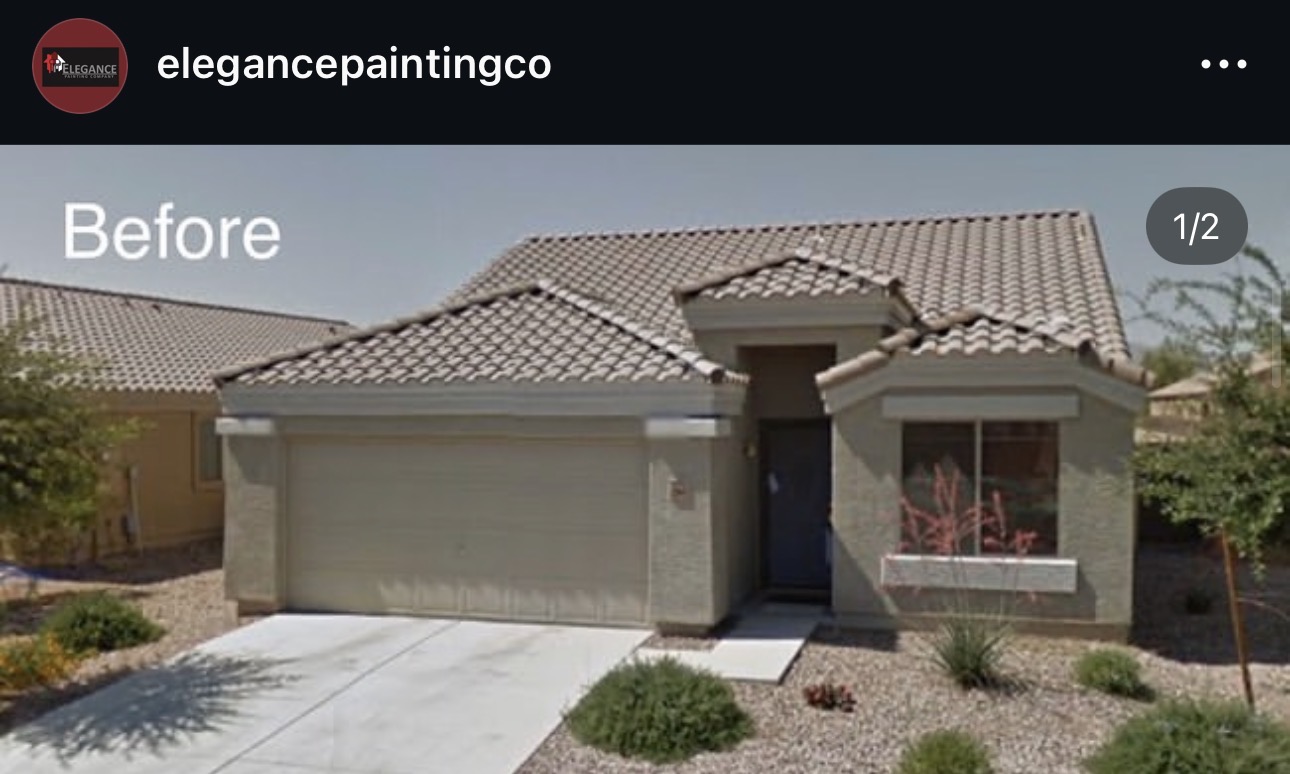 Exterior — Before — Elegance Painting, Phoenix AZ
