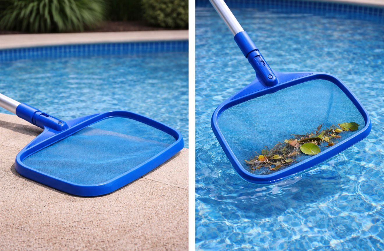 Red recoge hojas para piscina