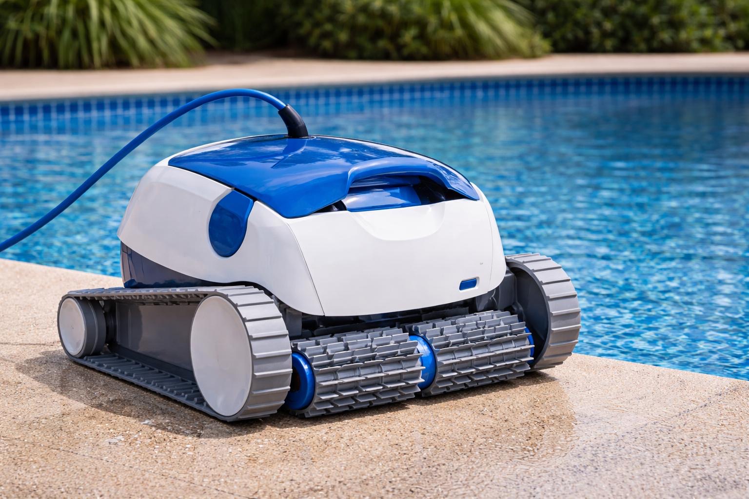 Robot limpiafondos automático para piscina