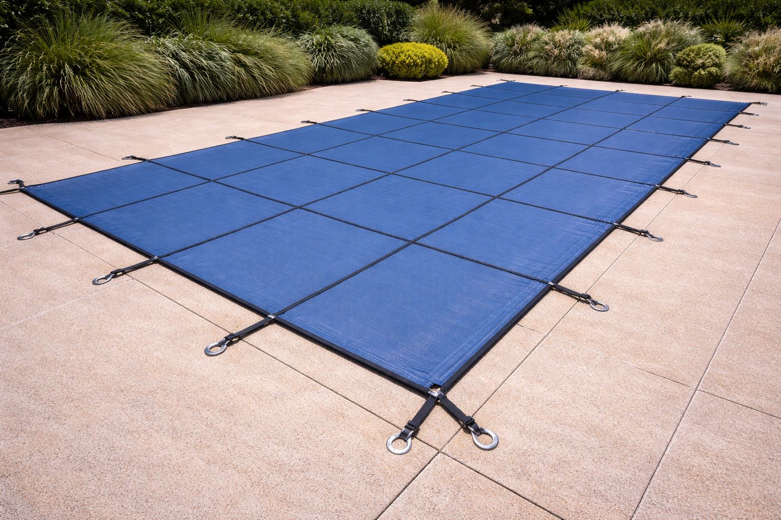 Lona de invierno opaca reforzada para piscina