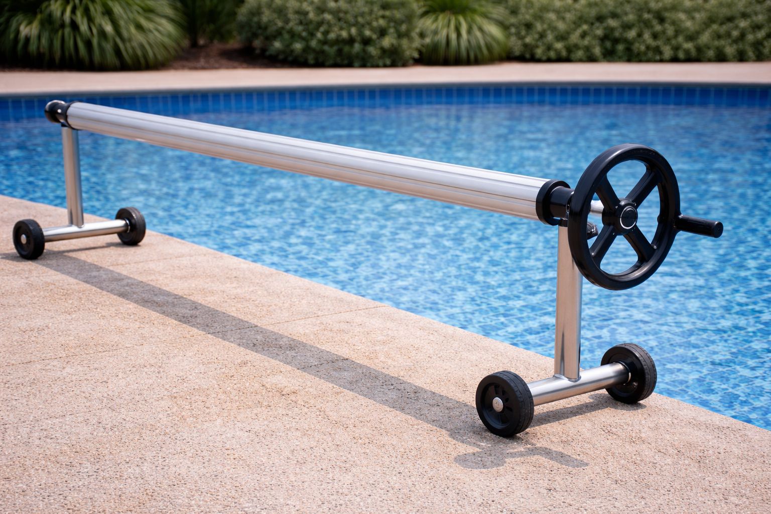 Enrollador para manta térmica de piscina