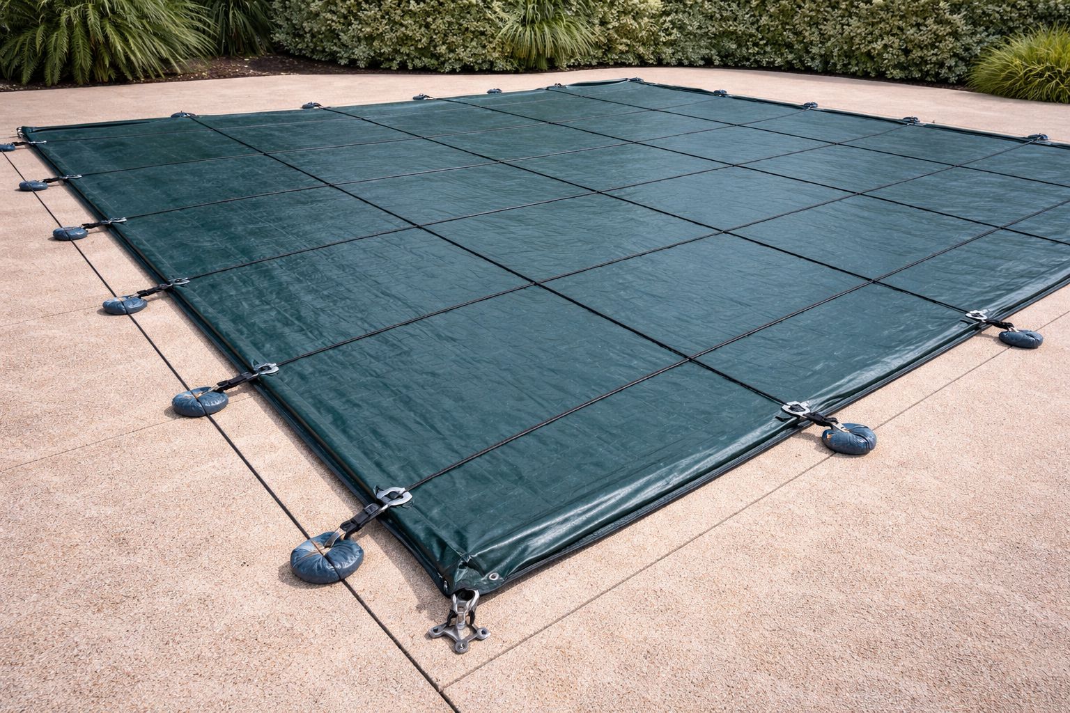 Cubierta de seguridad certificada para piscina