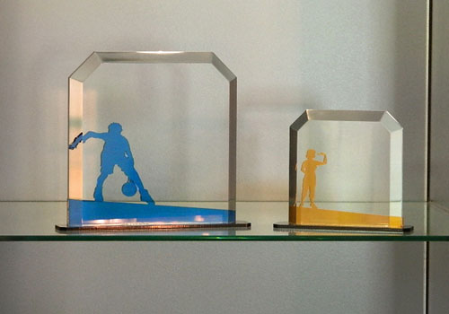 セミオーダーアクリル楯(カラーアクリル) - オーダーメイド対応のアクリル表彰楯