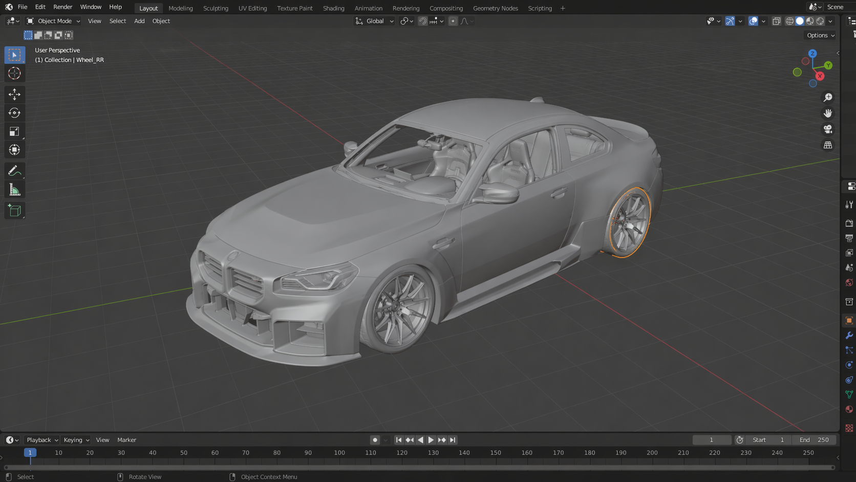 BMW M2 G87 Blender REALUNDERGROUND