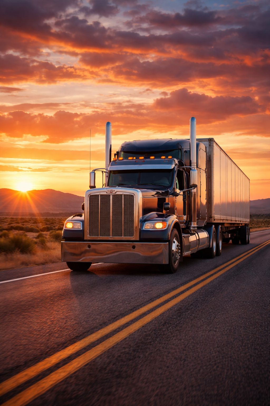 Ruler Logistics truck on the road