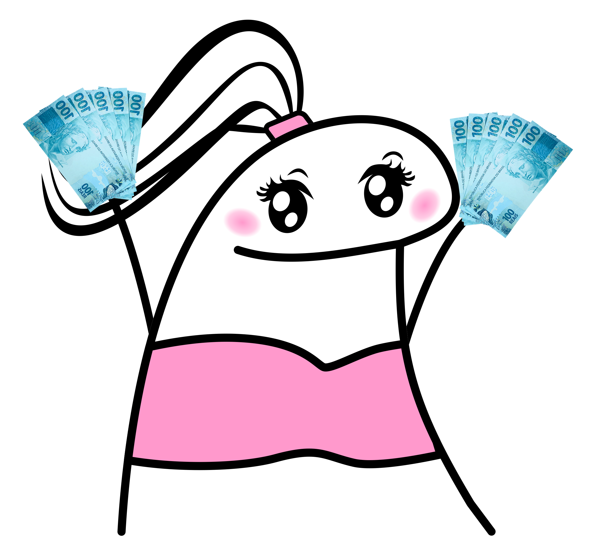 Mascote ClassiVIP com dinheiro