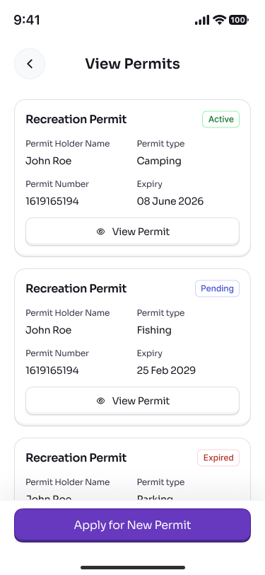 Purchase & Manage Permits