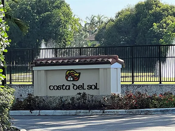 Costa Del Sol HOA community entrance Doral FL - HERE IN DORAL