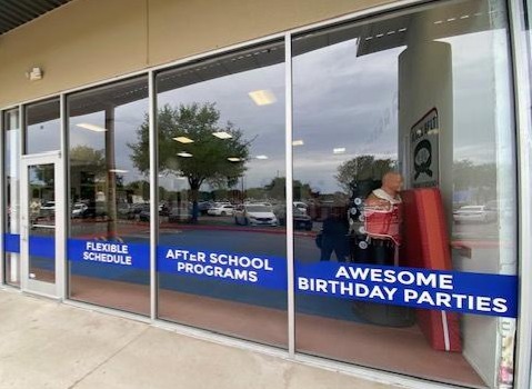 Clean commercial storefront windows after professional service
