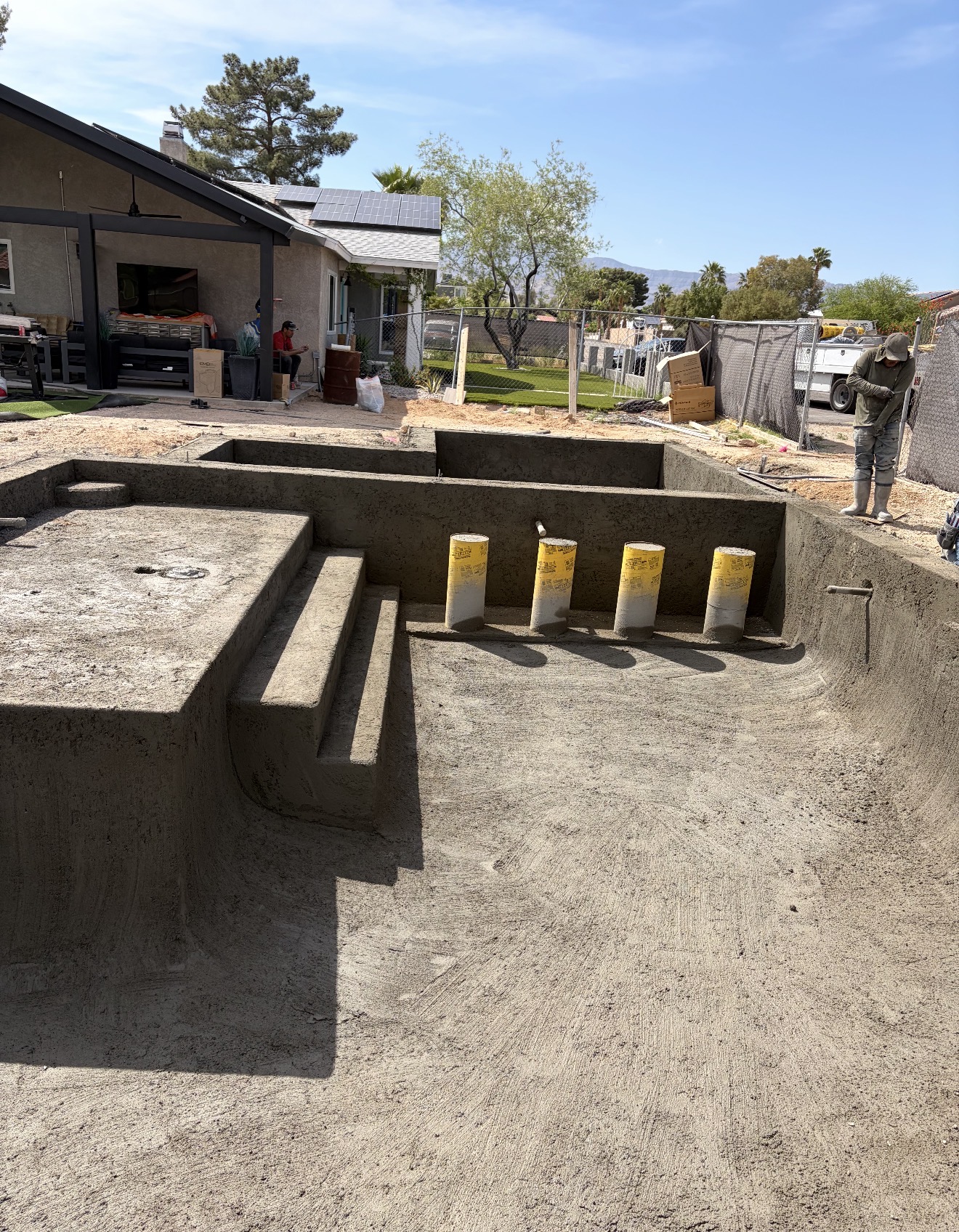Pool shotcrete work project 4
