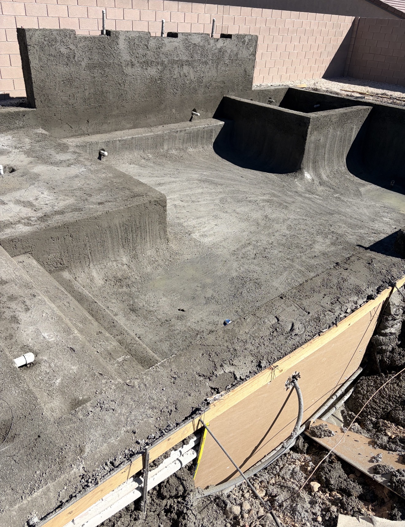Pool shotcrete work project 5