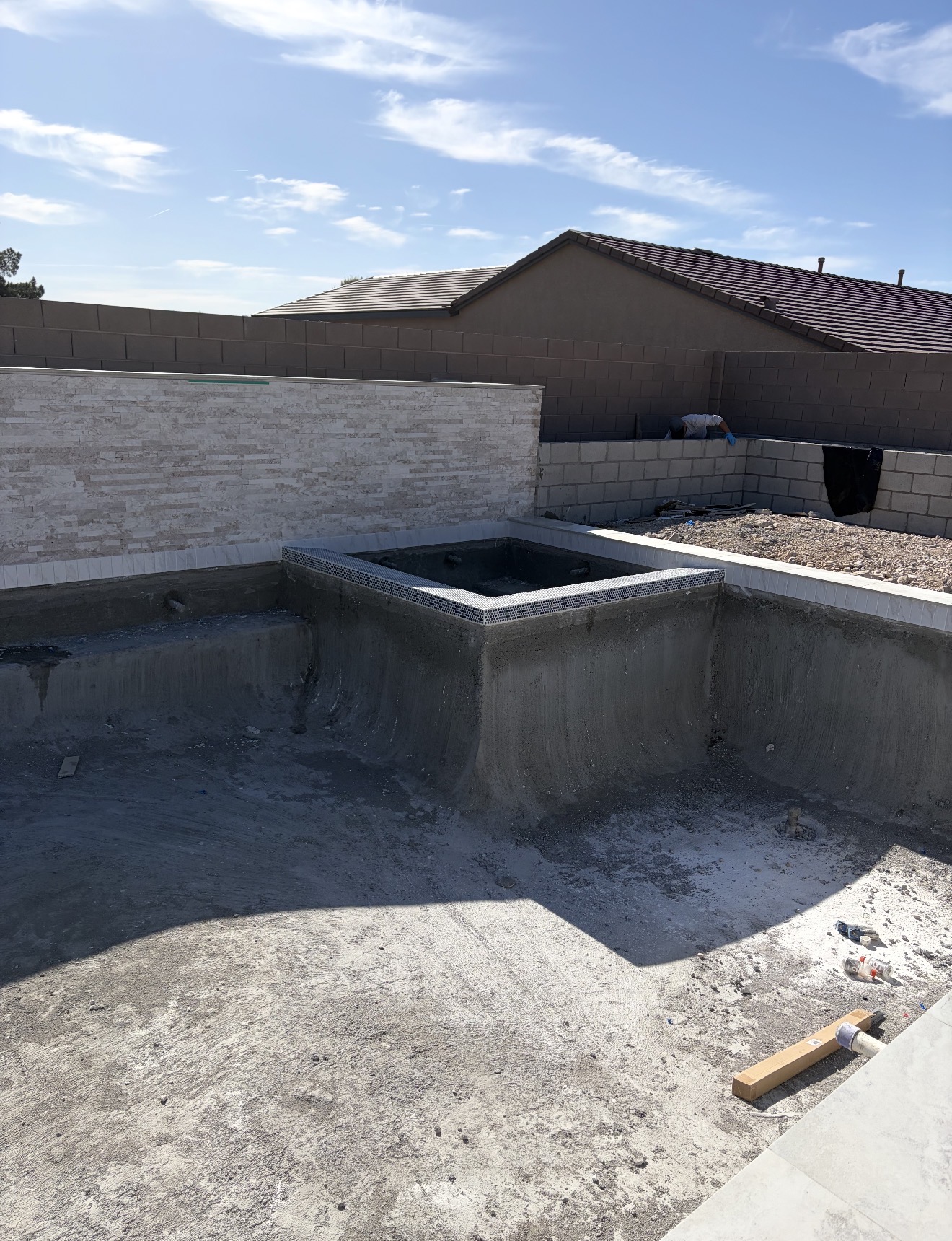 Pool shotcrete work project 1