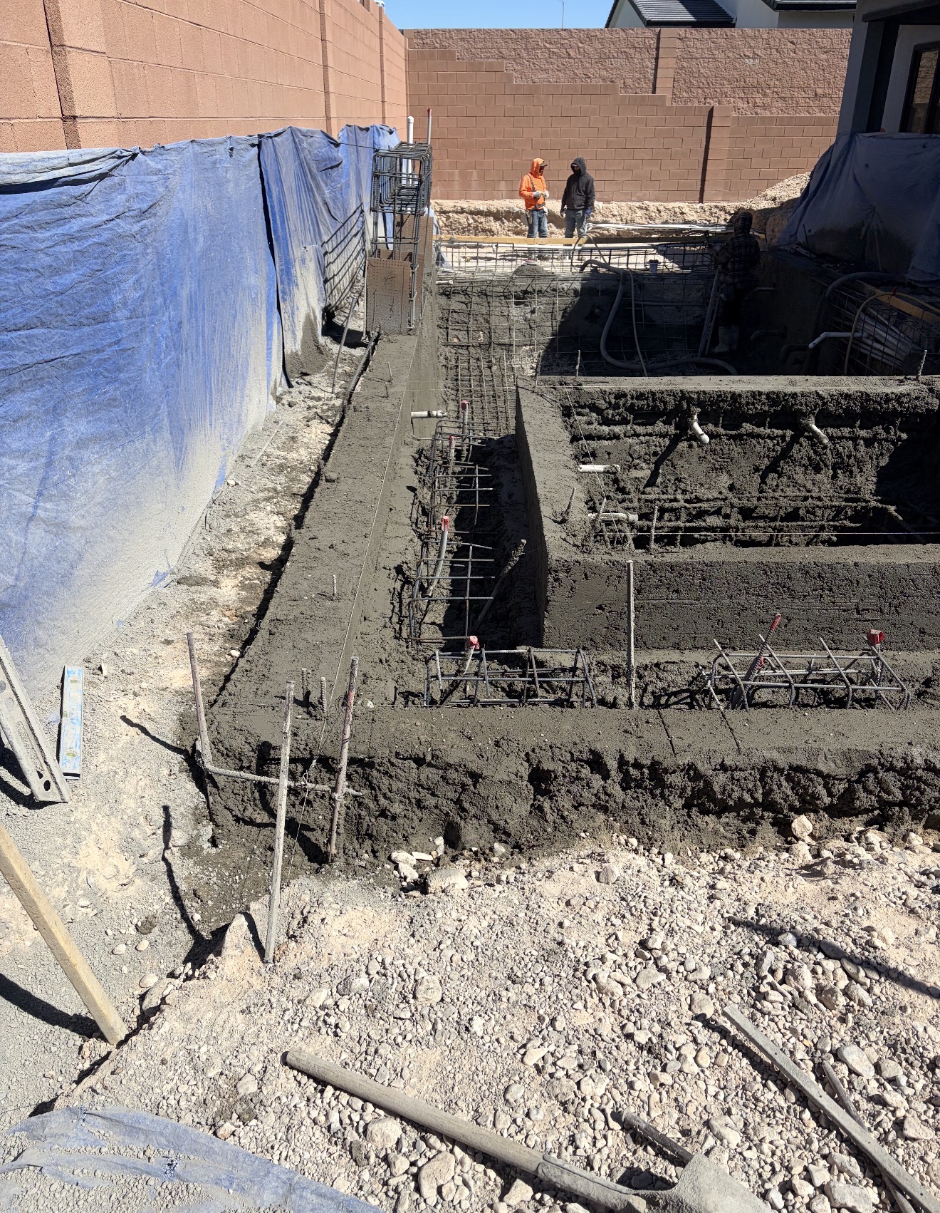 Pool shotcrete work project 2