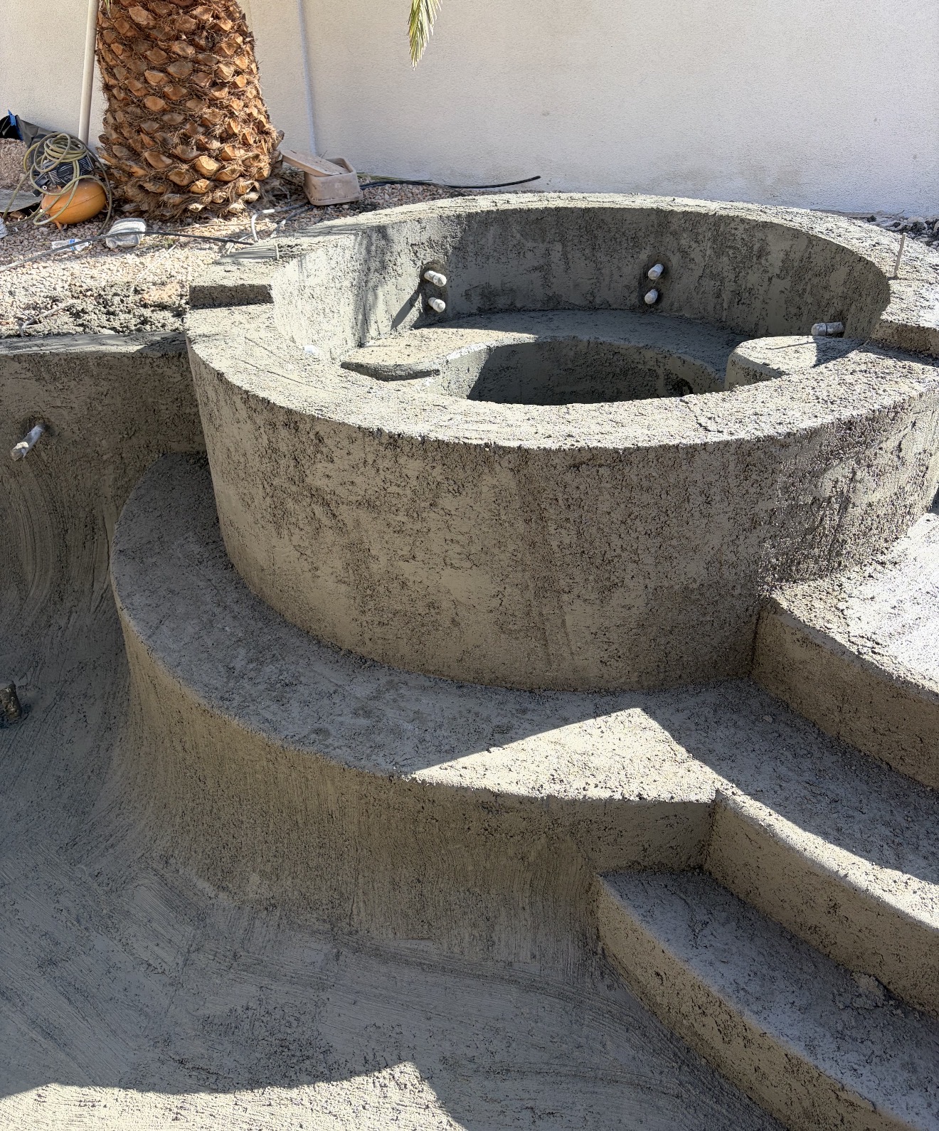 Pool shotcrete work project 6