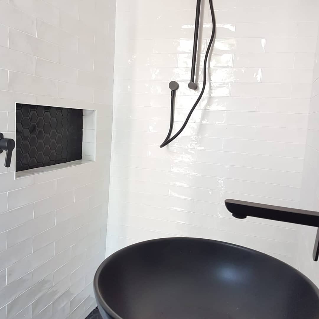 Scope Tiling modern bathroom shower wall tiling detail Sydney