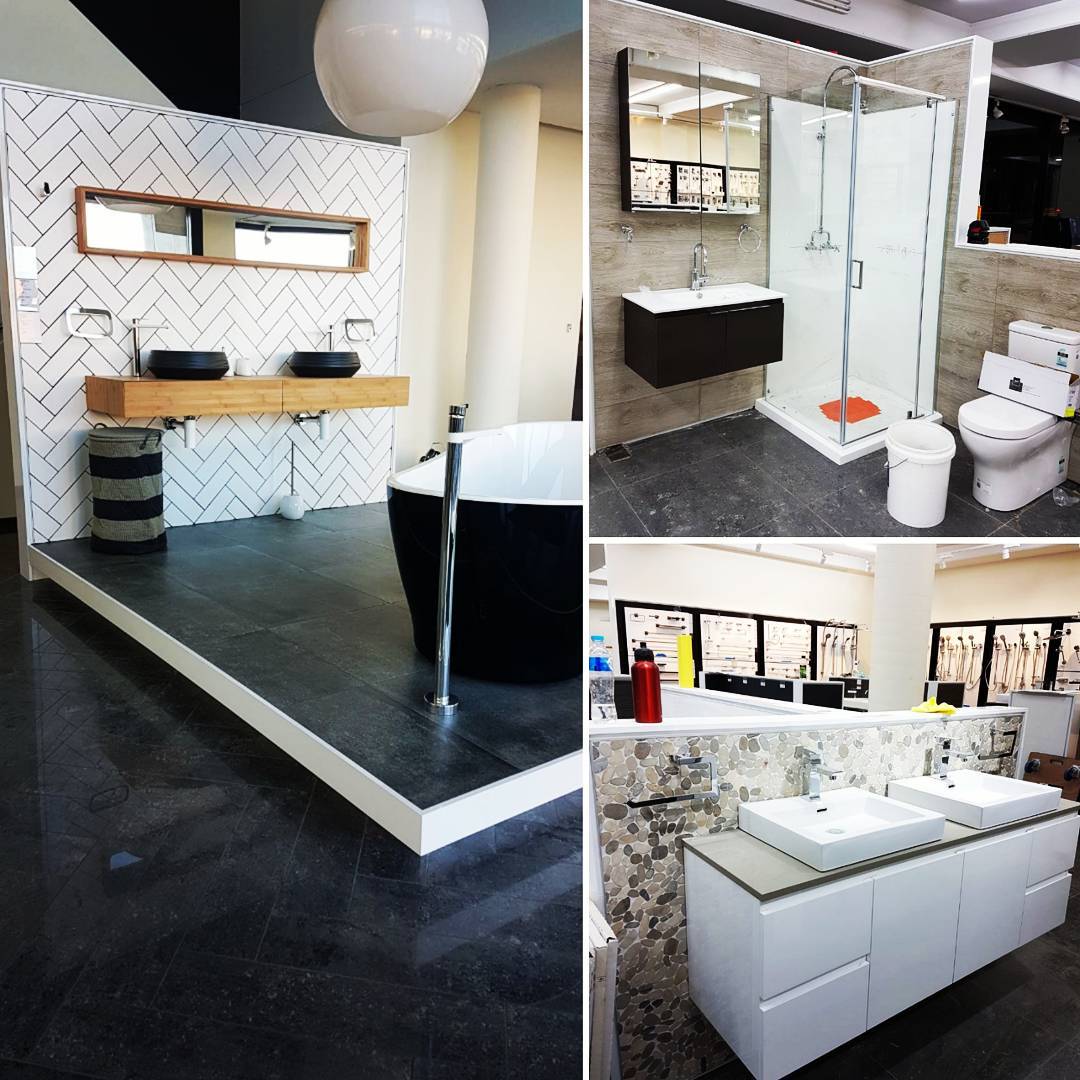 Scope Tiling bathroom showroom tiling project Sydney