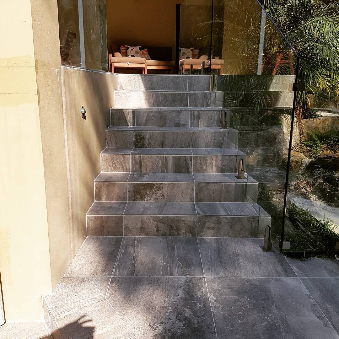 Scope Tiling stone steps floor and wall tiling Sydney
