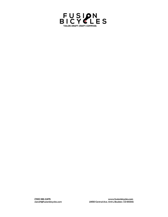 Fusion Bicycles Stationery — view 4