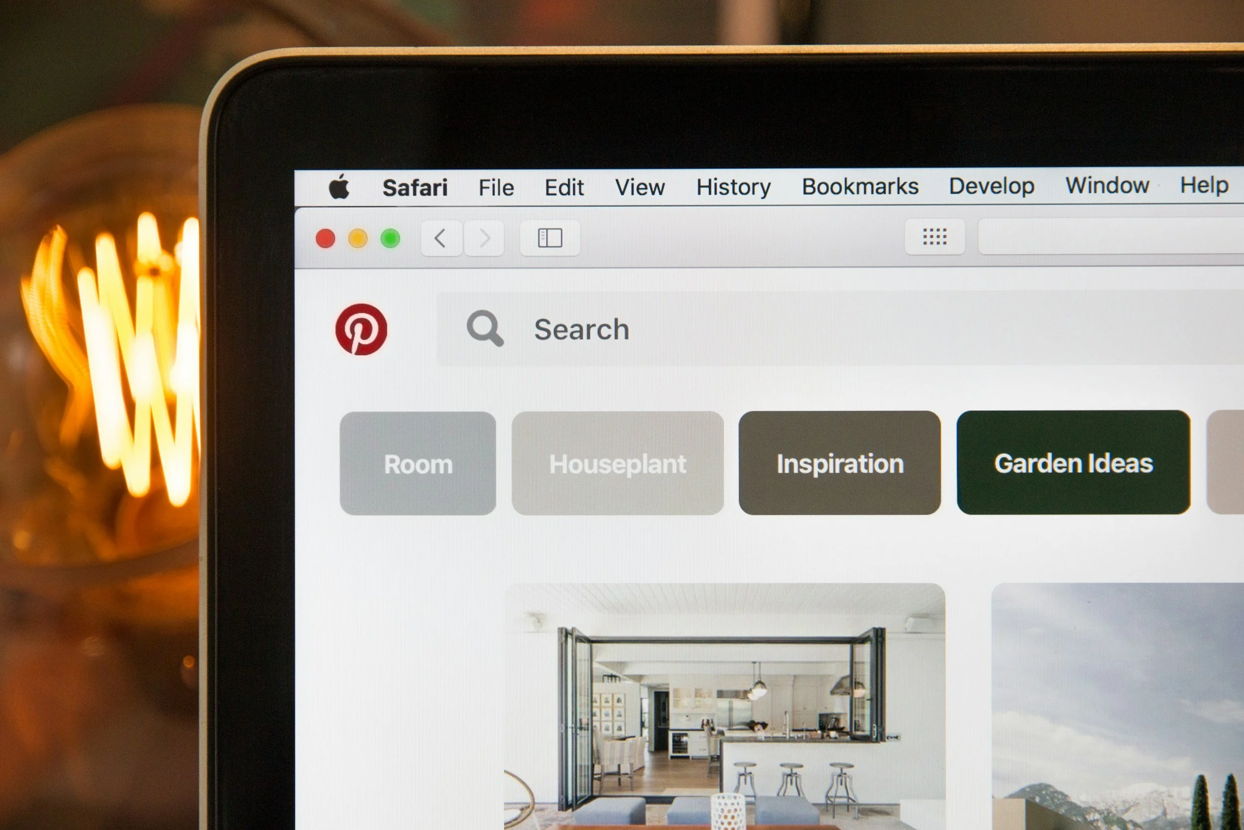 Digital Pinterest board example