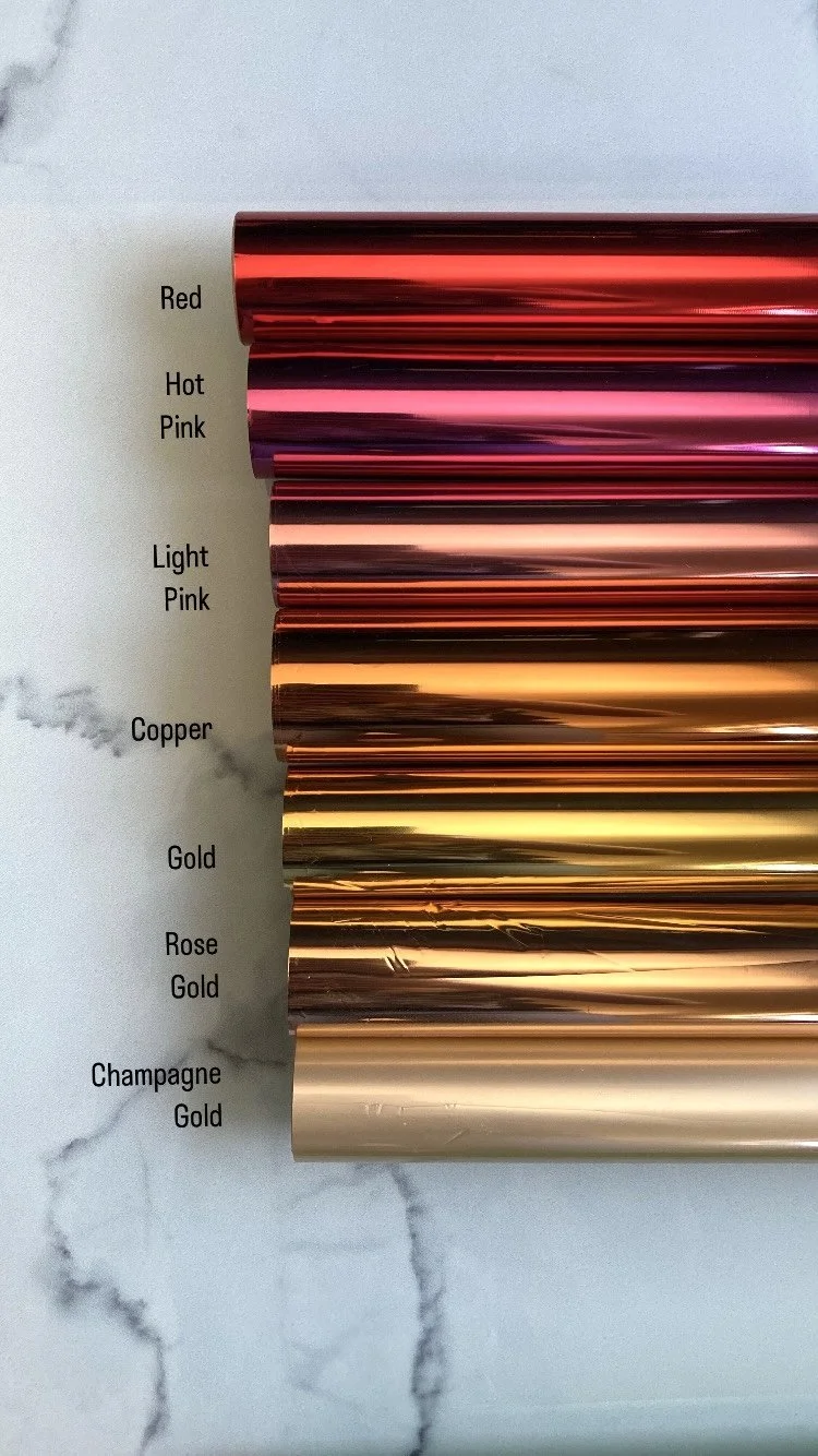 Custom foil color choices