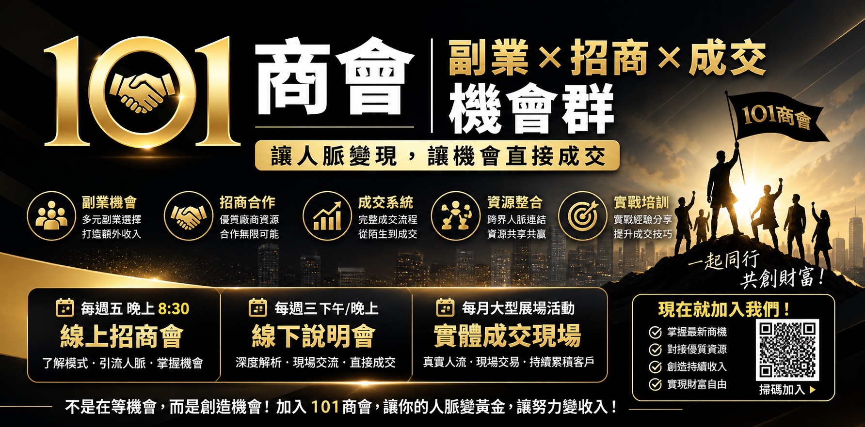 101 商會機會群 — 跨產業資源對接