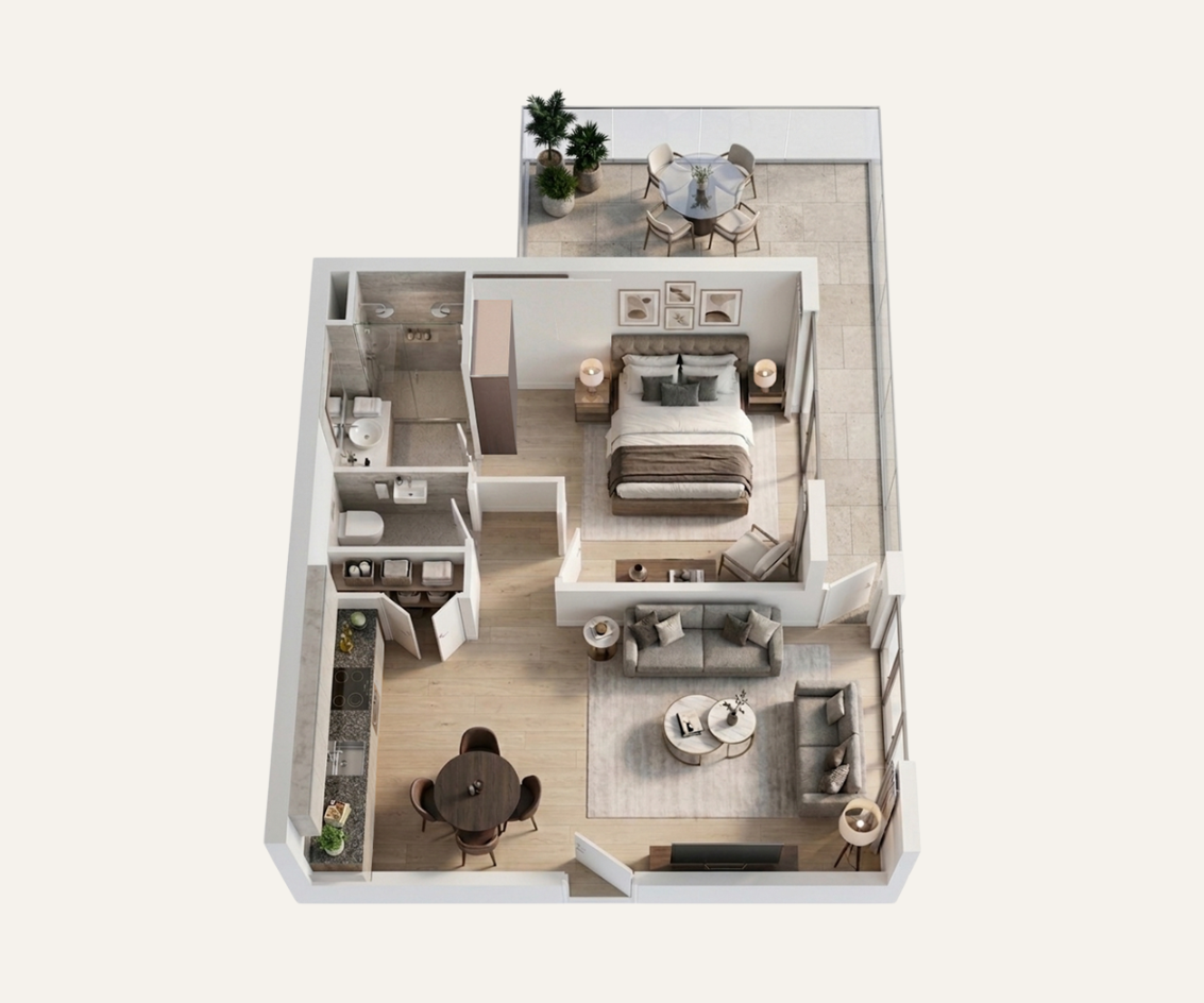 The Pavilion Phase I & II — 1-Bedroom