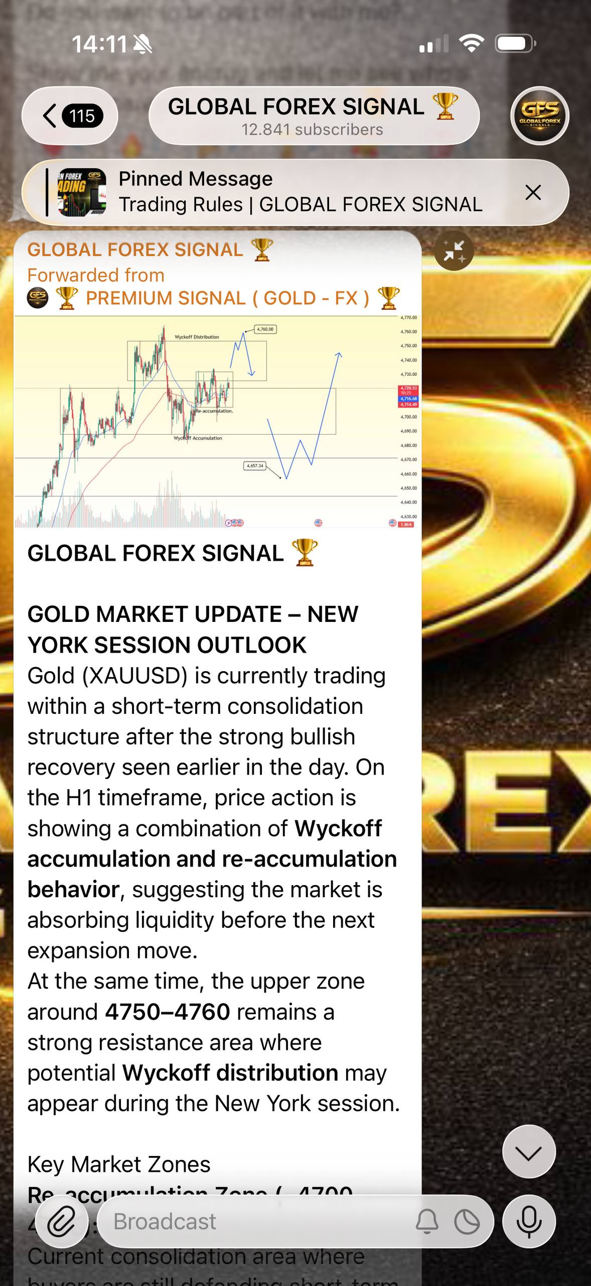 Trade signal example 3