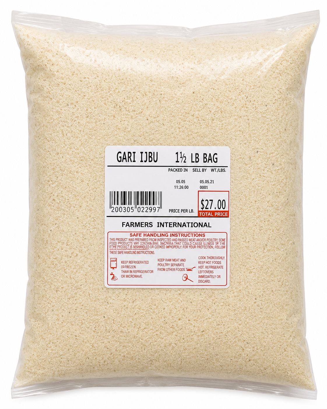 Ijebu Garri – 12.5 lb Bag
