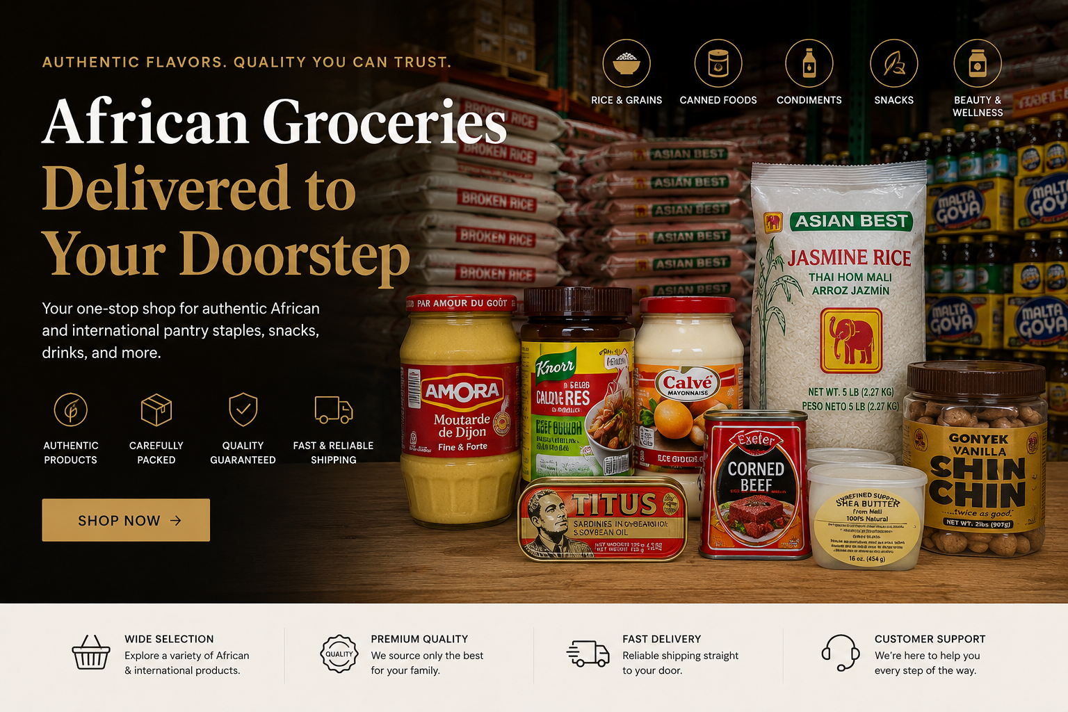 African frozen foods and specialty items - Premium African Grocery Product | Your Own African Store