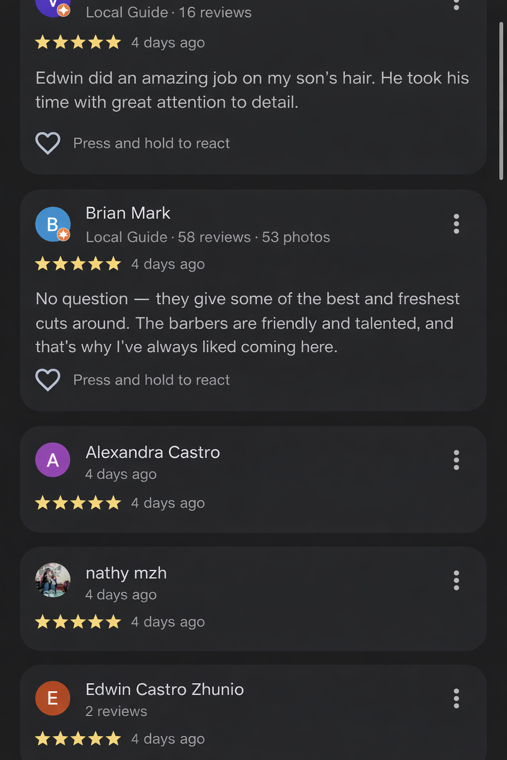 5-star Google review boosting client bookings
