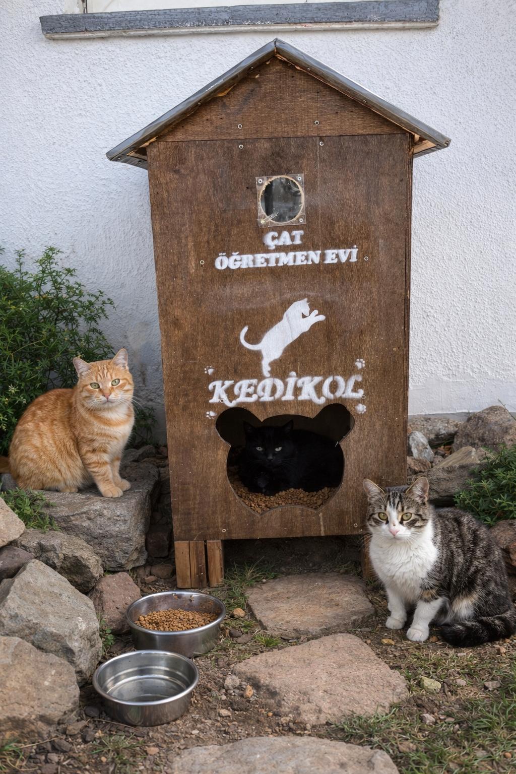 Kulübe önünde köpek
