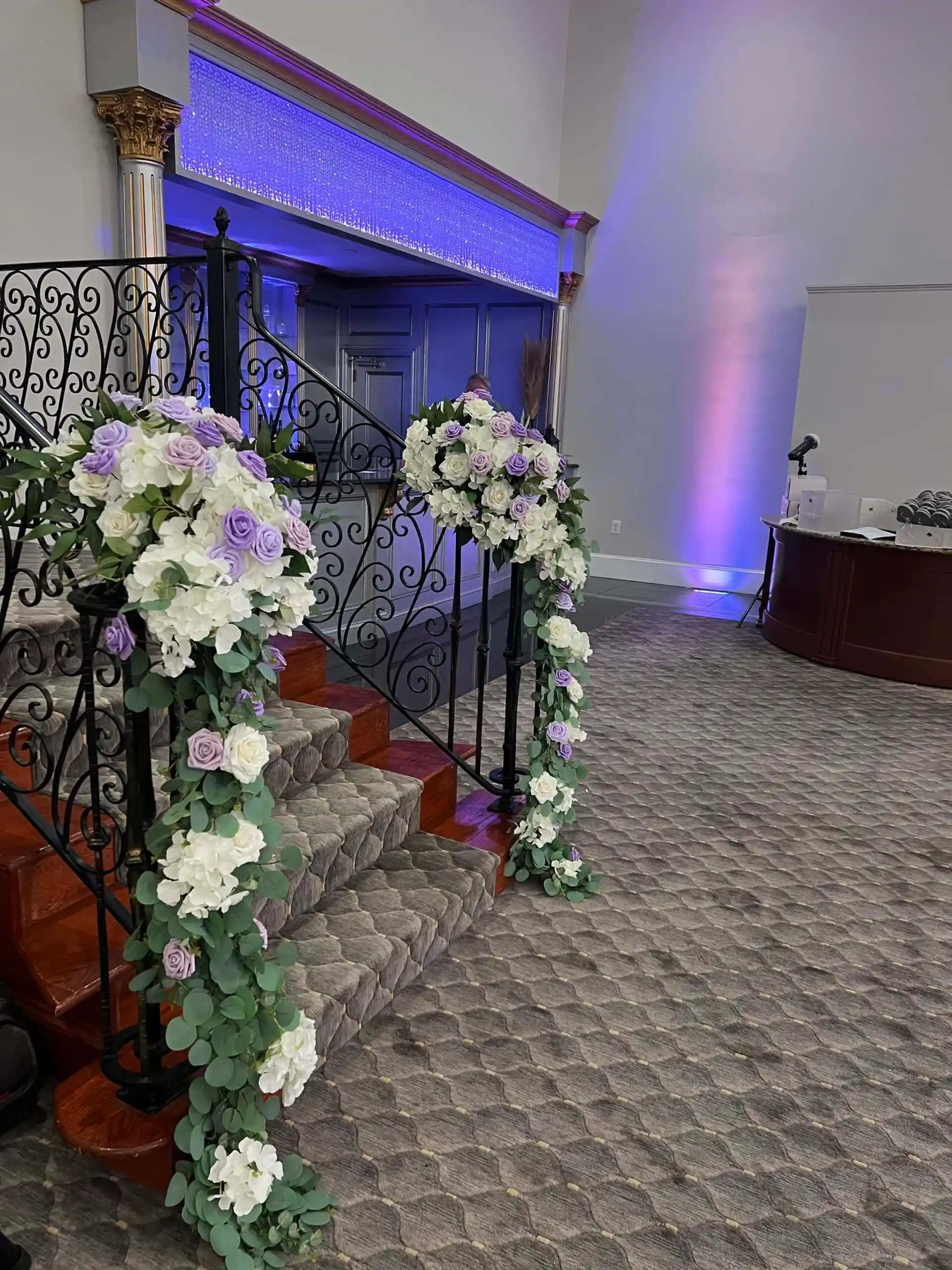 Staircase Wedding Blooms