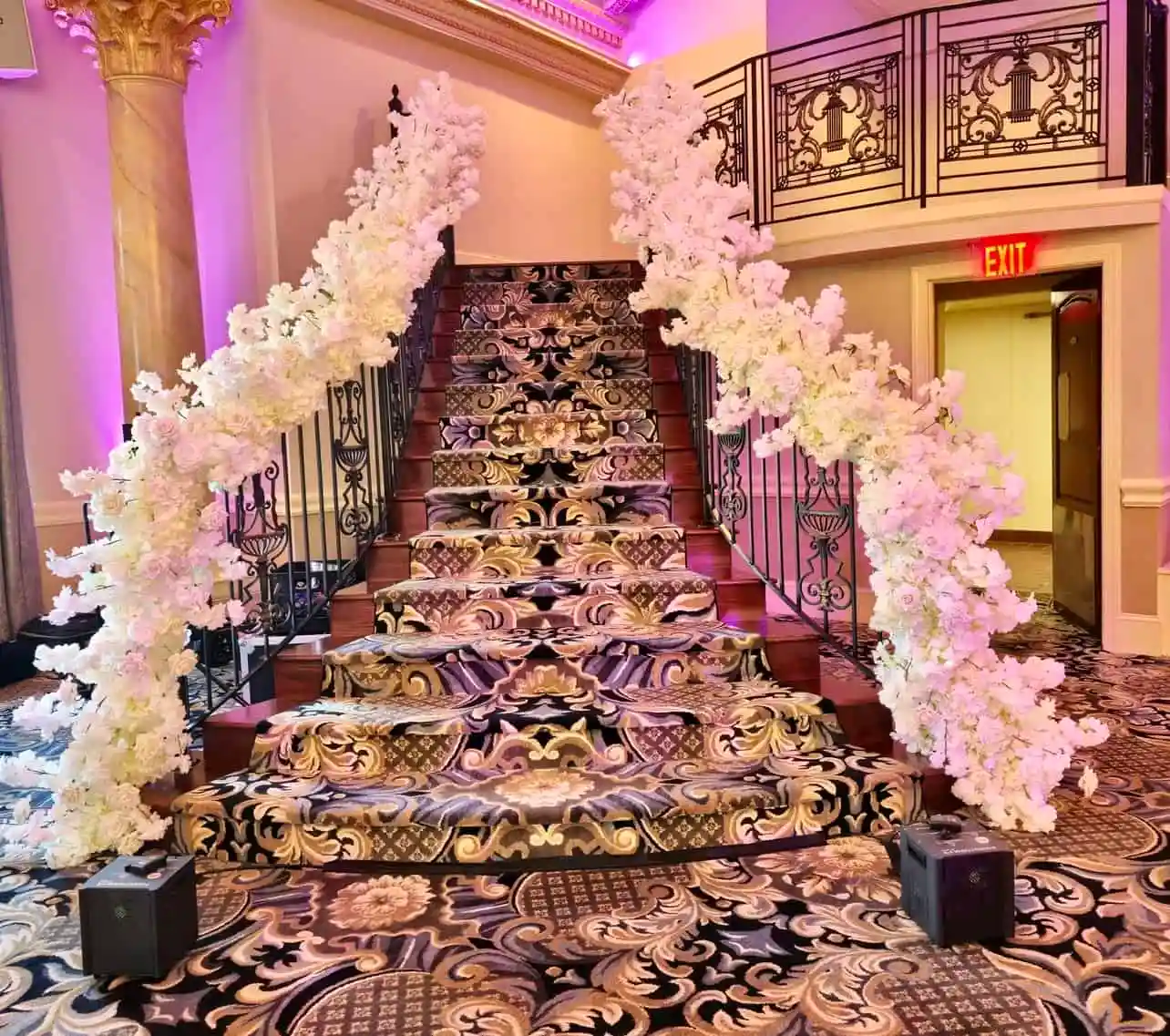 Staircase Floral Design