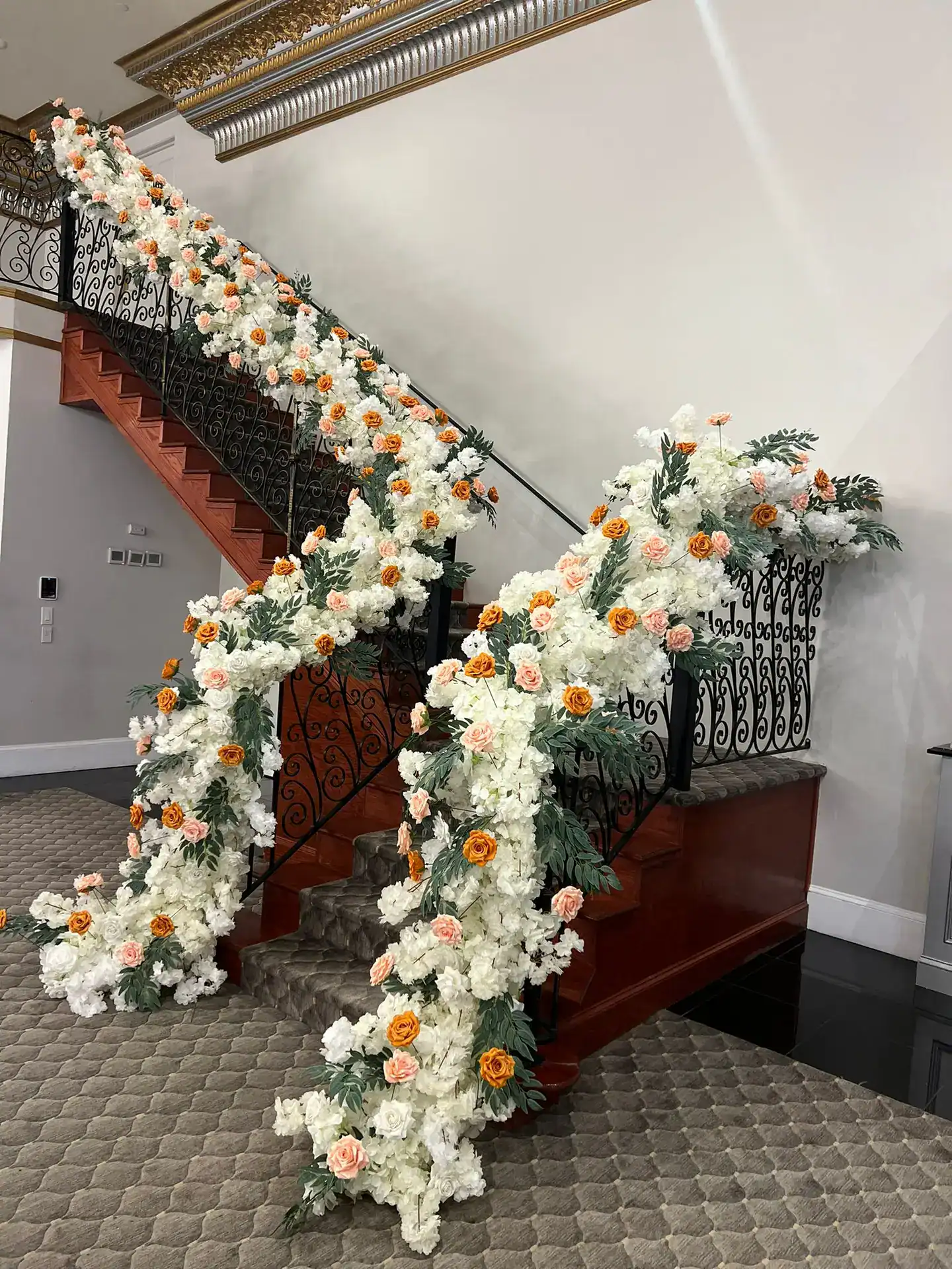 Staircase Floral Decor