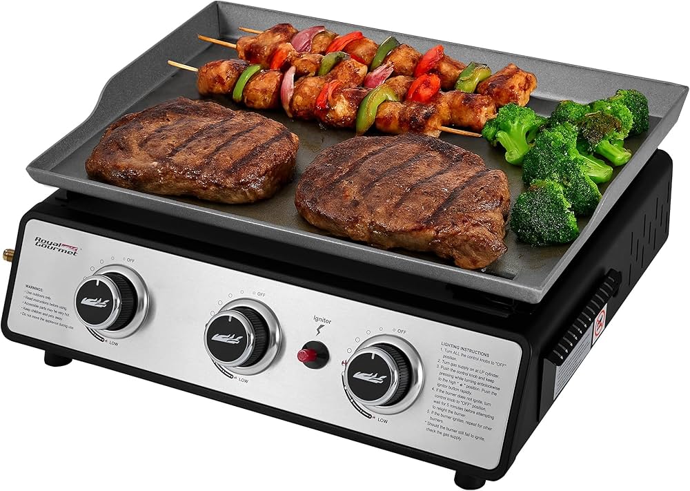 Royal Gourmet PD1301S — Grelhador a Gás 3 Queimadores Portátil