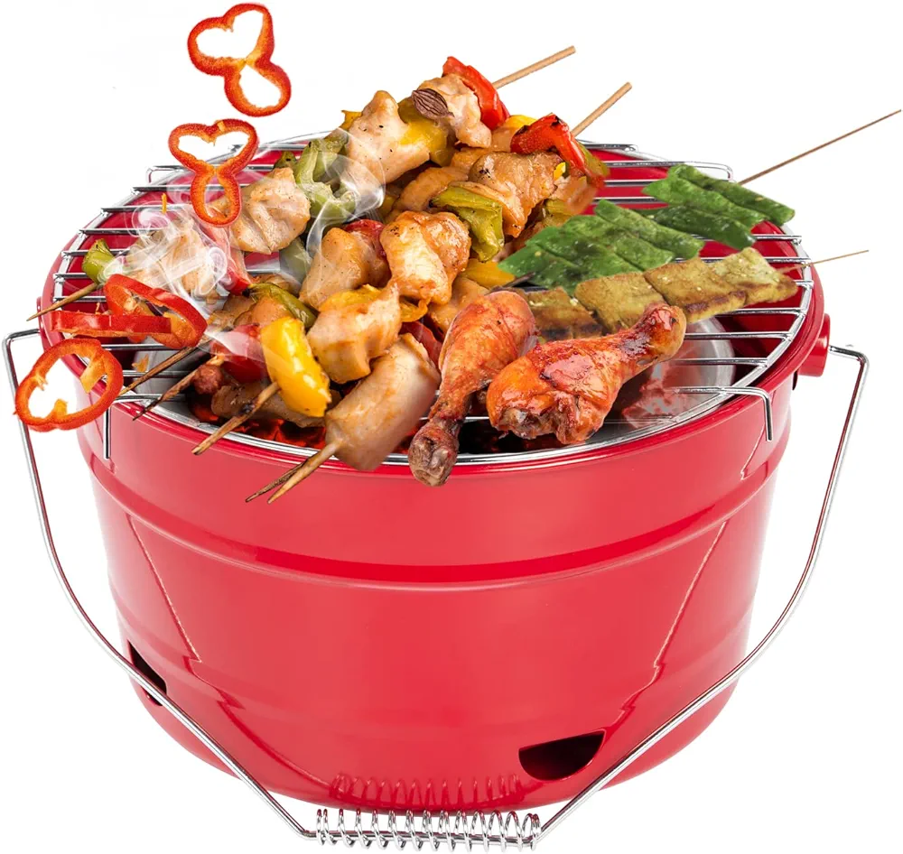Churrasqueira Portátil a Carvão — Promo Flash — churrasqueira carvão churrasco portugal VibeGrill 14.00€ -72%, entrega gratuita