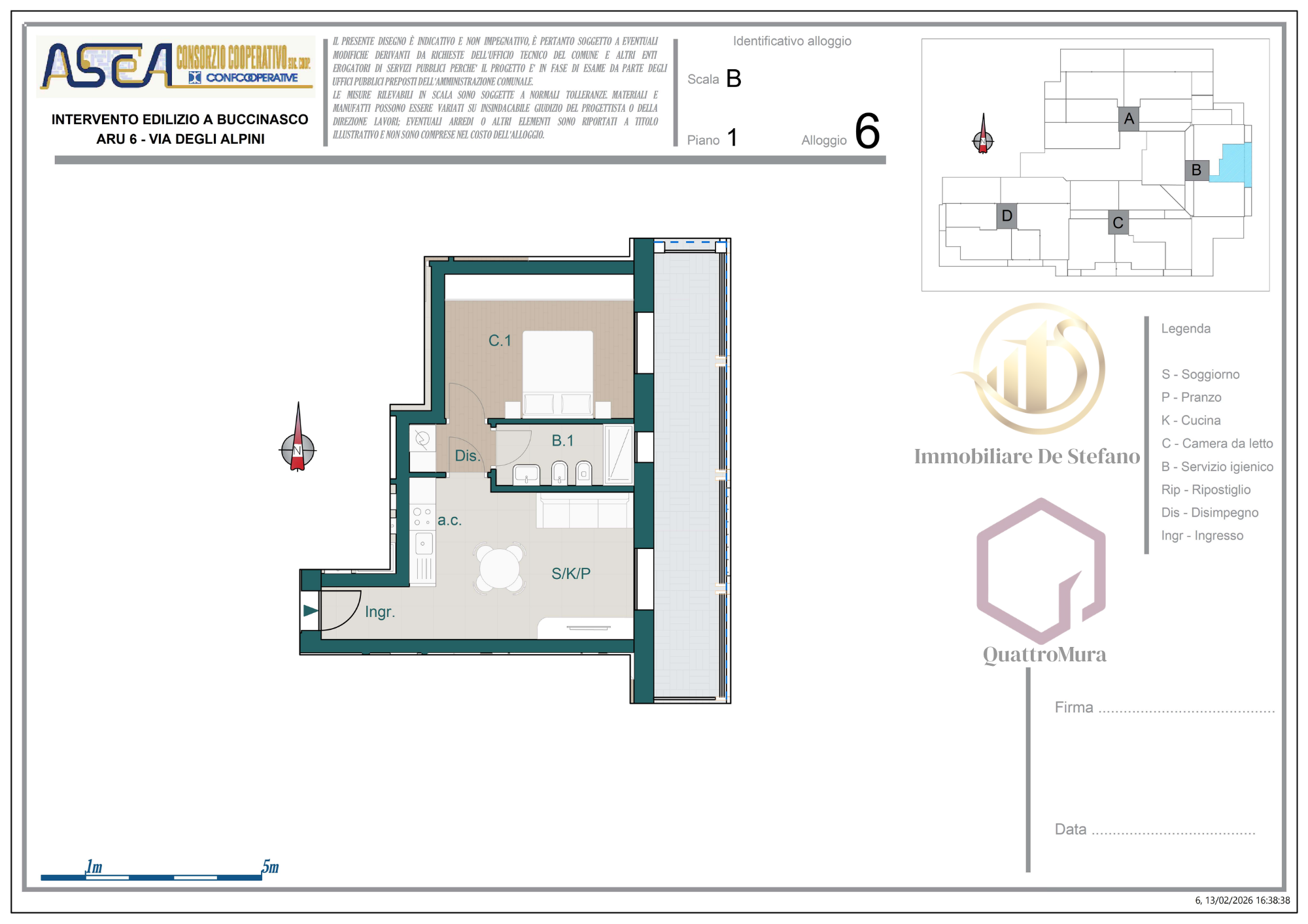 Planimetria Appartamento 6