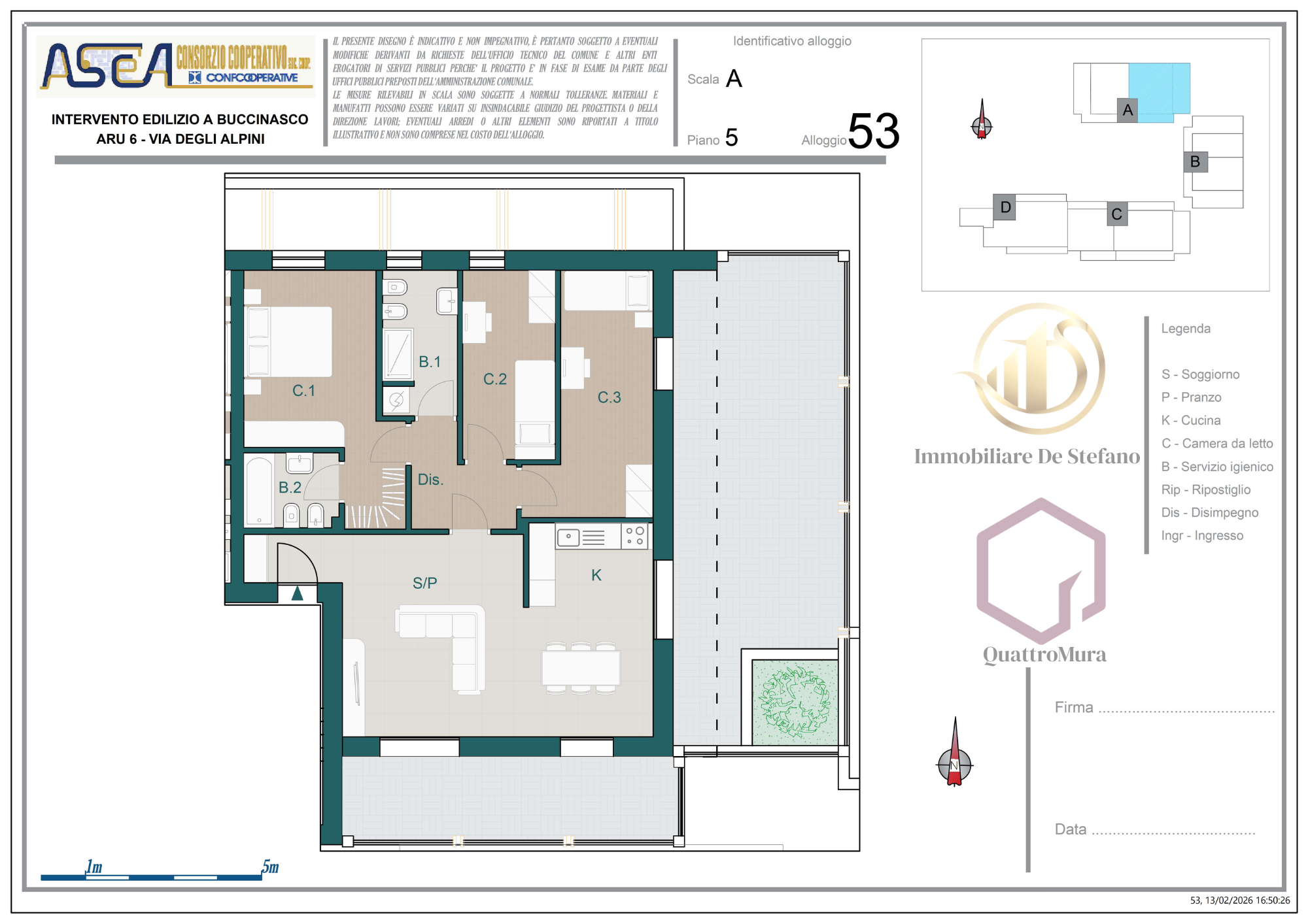 Planimetria Appartamento 53