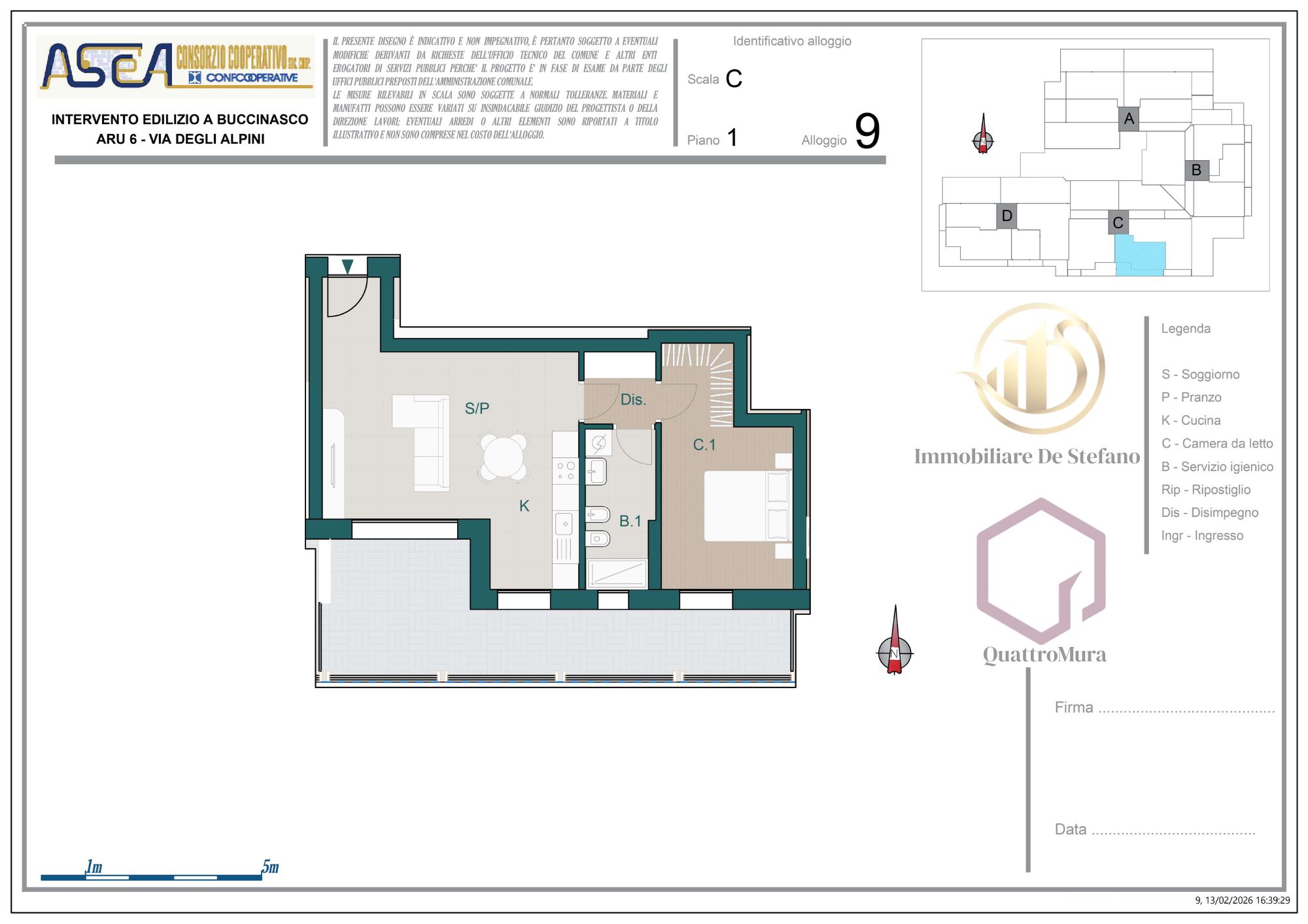 Planimetria Appartamento 9