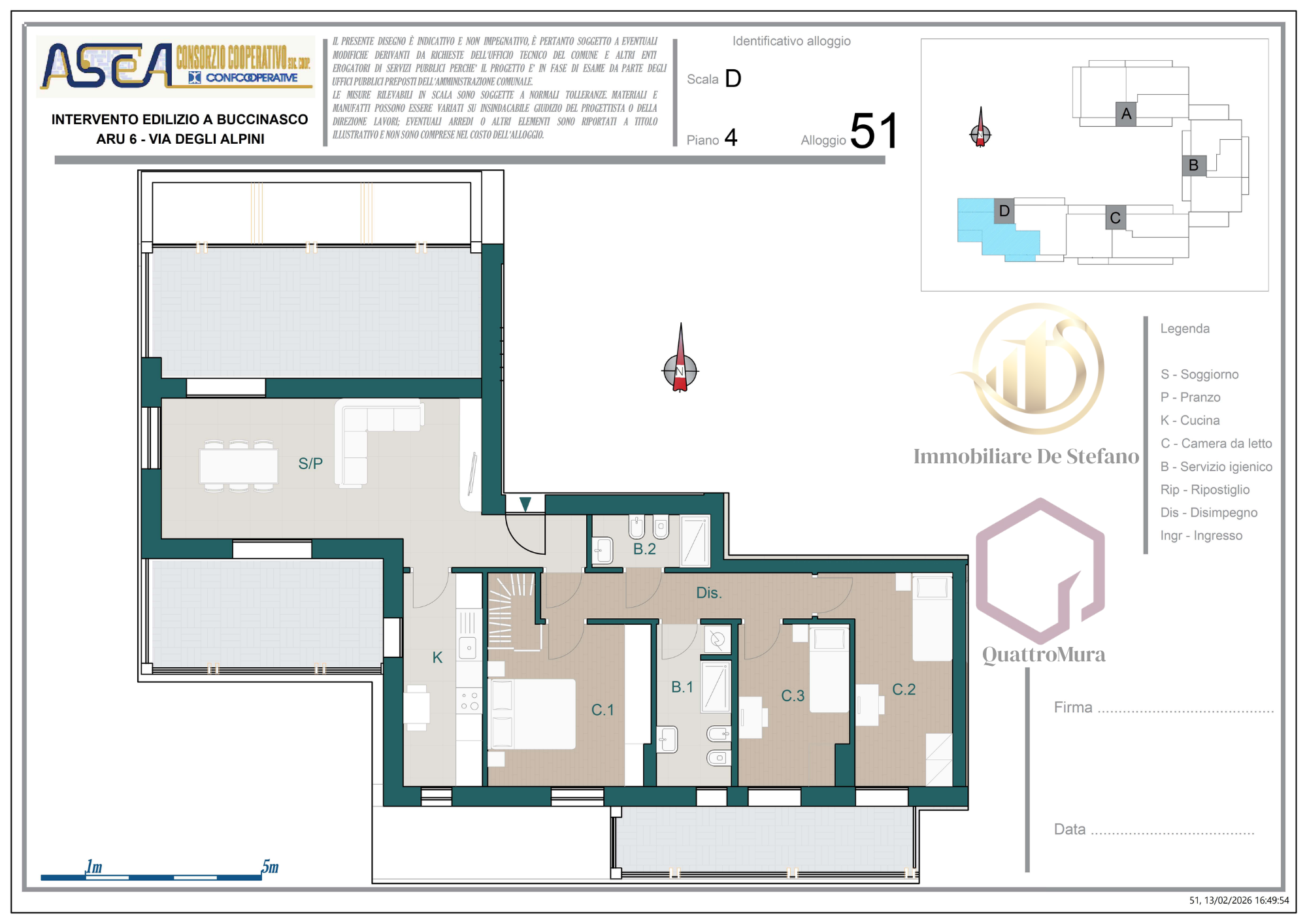 Planimetria Appartamento 51