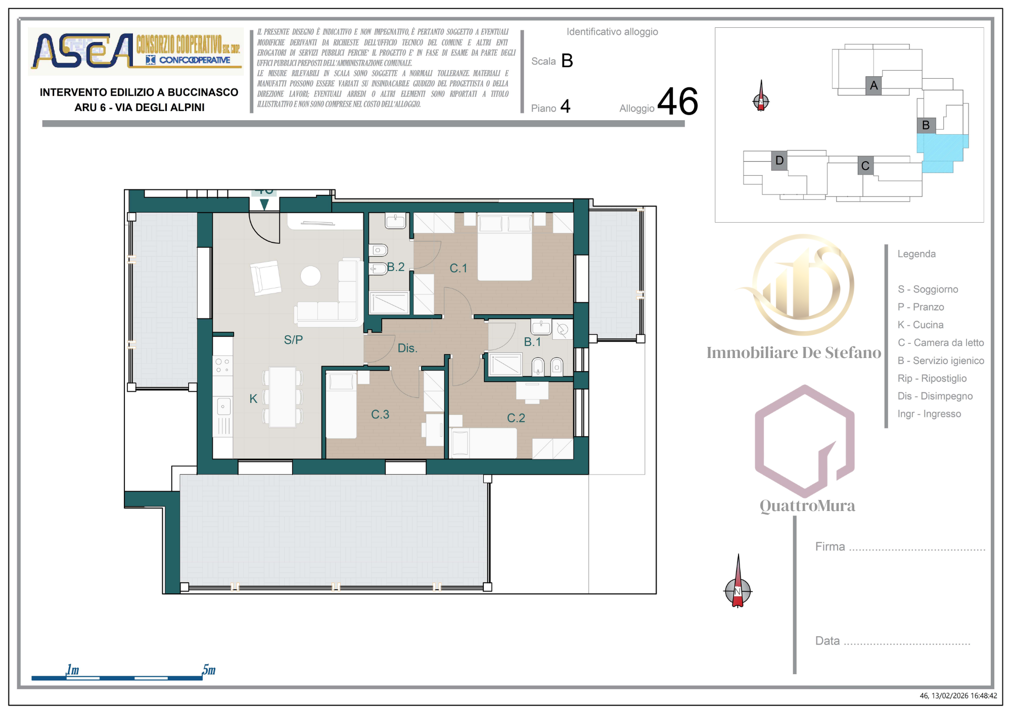 Planimetria Appartamento 46